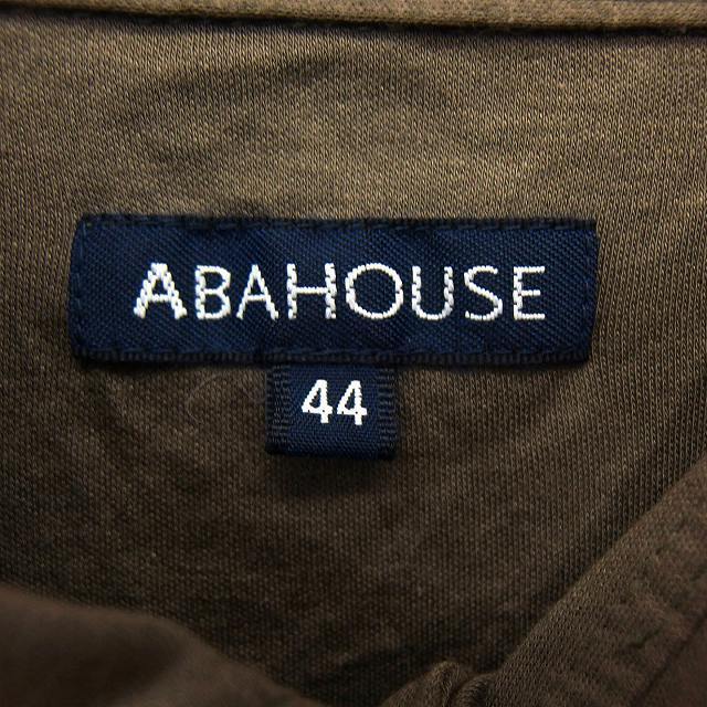 ABAHOUSE(アバハウス)のアバハウス ポロシャツ シャツ トライアングルカラー コットン混 透け感 無地 メンズのトップス(ポロシャツ)の商品写真