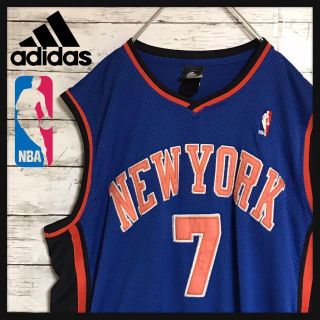 アディダス(adidas)の【アディダス】ＮＢＡ　ニューヨーク・ニックス　バスケゲームシャツ　F334(タンクトップ)