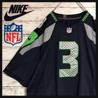 ナイキ(NIKE)の【ナイキ】ＮＦＬ　シーホークス　アメフトゲームシャツ　ワッペン　Ｆ331(その他)