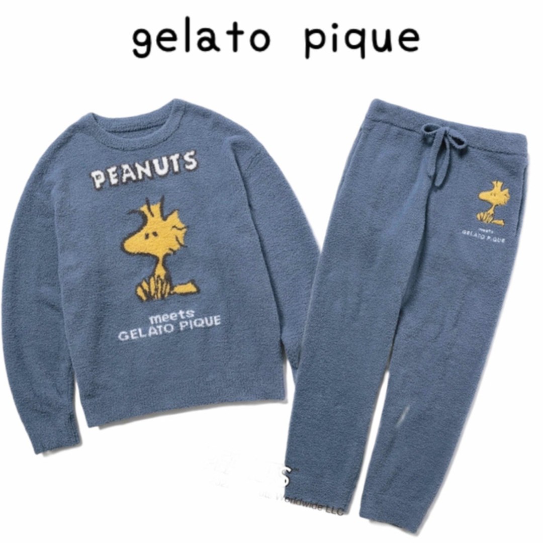 gelato pique(ジェラートピケ)の限定セール❤︎ジェラートピケ❤︎ PEANUTSべビモコプルオーバー&パンツL メンズのトップス(Tシャツ/カットソー(七分/長袖))の商品写真