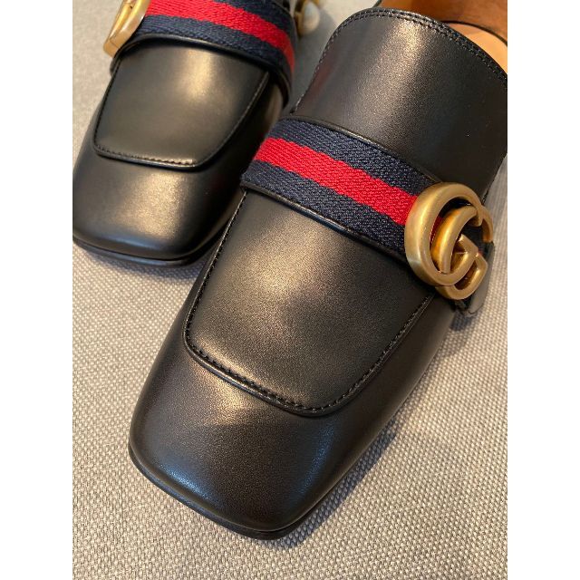 GUCCI GGパール スタッズヒール エレガント ローファー 【メーカー公式