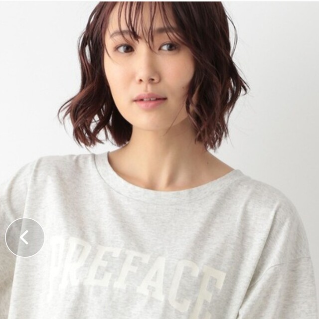 GLOBAL WORK(グローバルワーク)の美品 グローバルワーク リッチクリーンプリントT 半袖 M グレー レディースのトップス(Tシャツ(半袖/袖なし))の商品写真