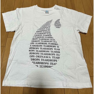 ロンハーマン(Ron Herman)のTEARDROPS ティアドロップス 沖縄 丸首 半袖Tシャツ(S)ホワイト 白(Tシャツ/カットソー(半袖/袖なし))