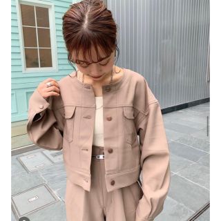 wrangler 別注ショートジャケット 【新品・未使用】Wrangler×Mystic/ノーカラー/ショートレングス/