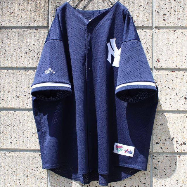 New York Yankees × majestic DC 古着 ゲームシャツ New Arrival 51.0