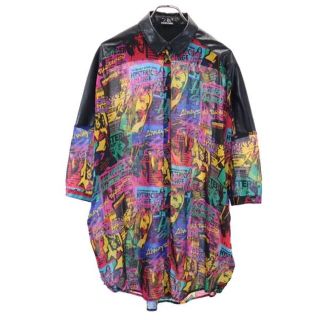 ヒステリックグラマー(HYSTERIC GLAMOUR)のヒステリックグラマー シースルー オーバーサイズ 総柄 半袖 シャツ HYSTERIC GLAMOUR レディース 【中古】  【230413】(シャツ/ブラウス(半袖/袖なし))