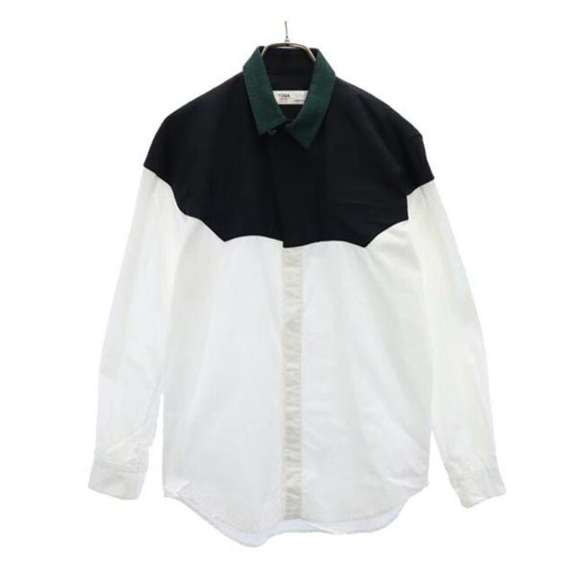 トーガヴィリリース 日本製 長袖 シャツ 46 ホワイト系 TOGA VIRILIS メンズ   【230413】