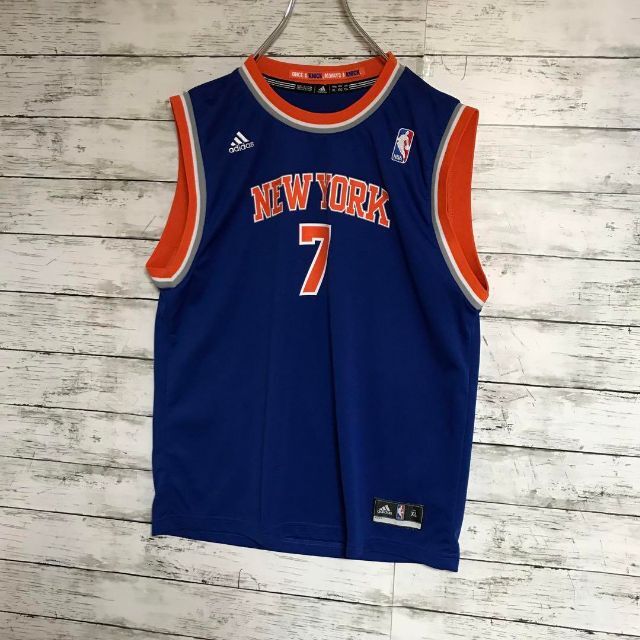 アディダス】NBA ニューヨーク・ニックス バスケゲームシャツ F302