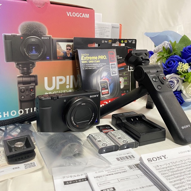 低価高品質】 SONY VLOGCAM ZV-1G シューティンググリップキット 48AMX-m26403776381 