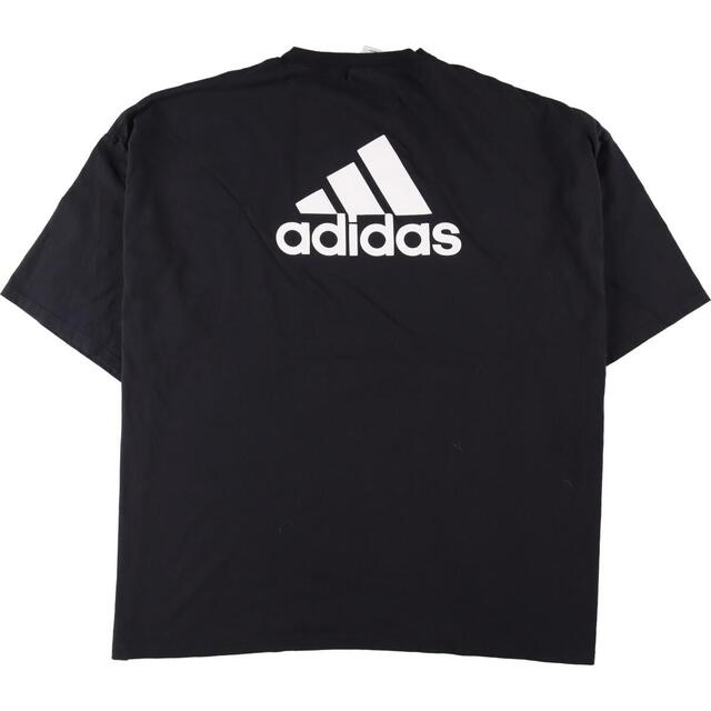 古着 ビックサイズ アディダス adidas バックロゴ 両面 プリントTシャツ メンズXXXL /eaa327694