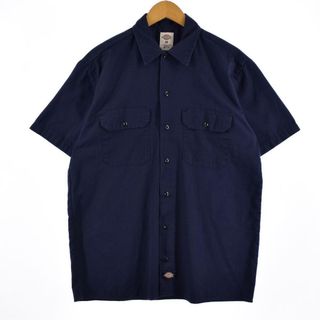 ディッキーズ(Dickies)の古着 ディッキーズ Dickies 半袖 ワークシャツ メンズM /eaa316444(シャツ)