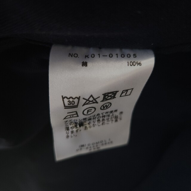 17SS comoli コットンツイル ジャケット ネイビー 【ラッピング不可