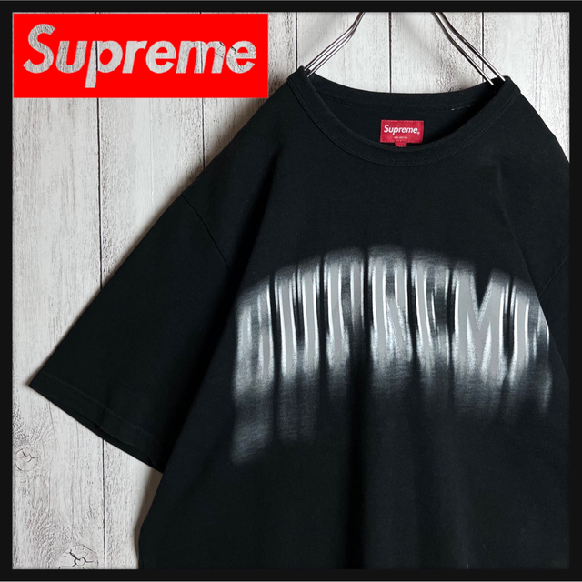 L送込!! Supreme アーチロゴ フロッキーTシャツ