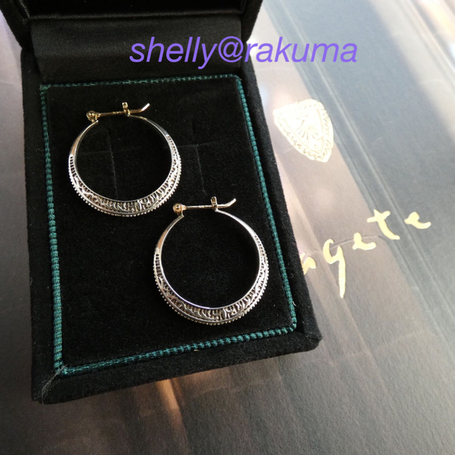 agete K10 SV フープピアス - ピアス