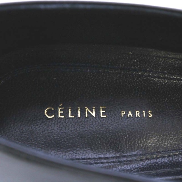 celine(セリーヌ)のセリーヌ フィービー期 パンプス ウエッジソール チャンキーヒール 36.5 黒 レディースの靴/シューズ(ハイヒール/パンプス)の商品写真