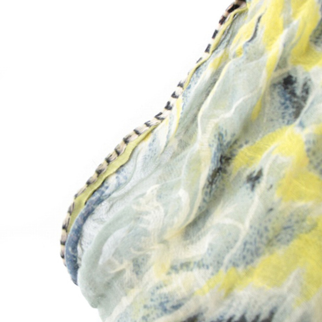EPICE(エピス)のエピス ストール リネンコットン 総柄 黄色 レディースのファッション小物(ストール/パシュミナ)の商品写真
