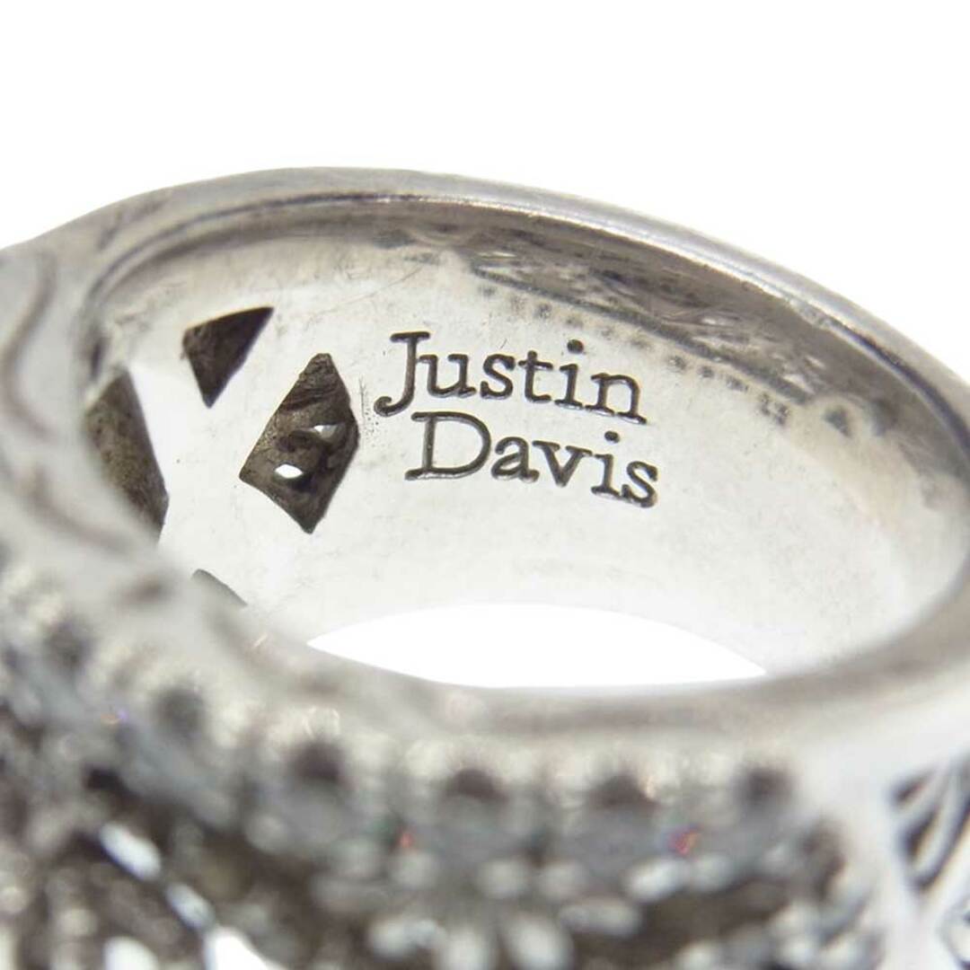 Justin Davis(ジャスティンデイビス)のJustin Davis ジャスティンデイビス リング クラウン ストーン リング シルバー系 約11号【中古】 メンズのアクセサリー(リング(指輪))の商品写真