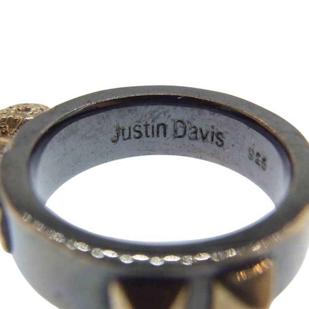 Justin Davis(ジャスティンデイビス)のJustin Davis ジャスティンデイビス リング SRJ736 11 S RUDIE RING ルーディー リング シルバー925 クラウン スタッズ ゴールド系 約9号【中古】 メンズのアクセサリー(リング(指輪))の商品写真