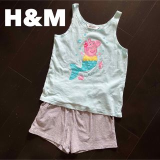 エイチアンドエム(H&M)のH&M【1回着用】135/140cm ペッパピッグパジャマ(パジャマ)