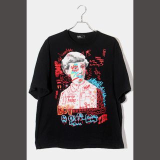 カラー(kolor)の22AW kolor カラー プリント 半袖Tシャツ 2 BLACK ブラック(Tシャツ/カットソー(半袖/袖なし))