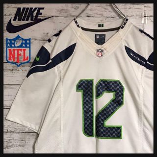 ナイキ(NIKE)の【ナイキ】ＮＦＬ　シーホークス　アメフトゲームシャツ　ワッペン　H337(その他)