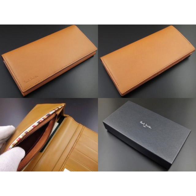☆お買い得☆新品☆箱付 ポールスミス 高級オールドレザー 長財布
