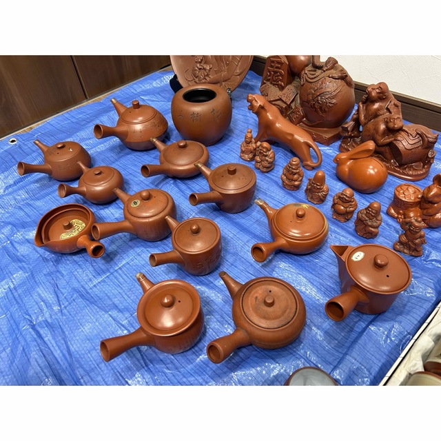 常滑焼 急須 石仙 「古竹」彫リ 茶器 茶道具 煎茶道具 - 美術品 常滑焼 急須 石仙 「古竹」彫リ 茶器 茶道具 煎茶道具 - 美術品