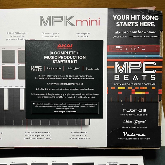 AKAI MPK mini mk3 付属品全てあり MIDIキーボード 2