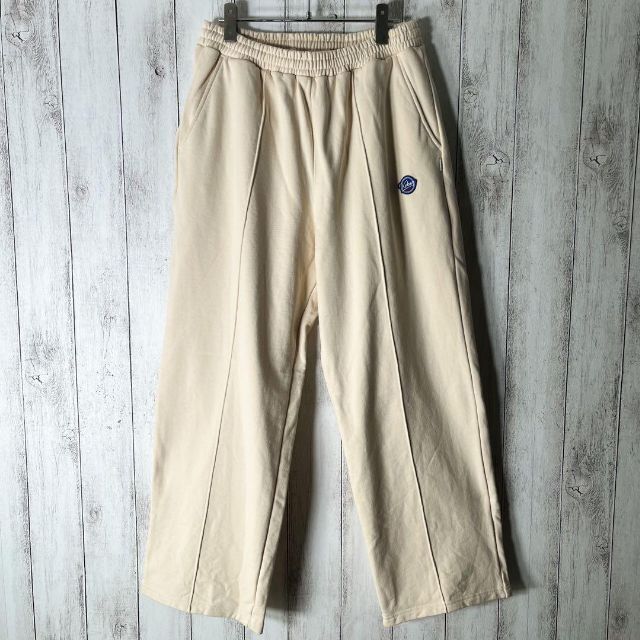 極美品 L】ケボズ keboz 刺繍ロゴ スウェット パンツ ストレート