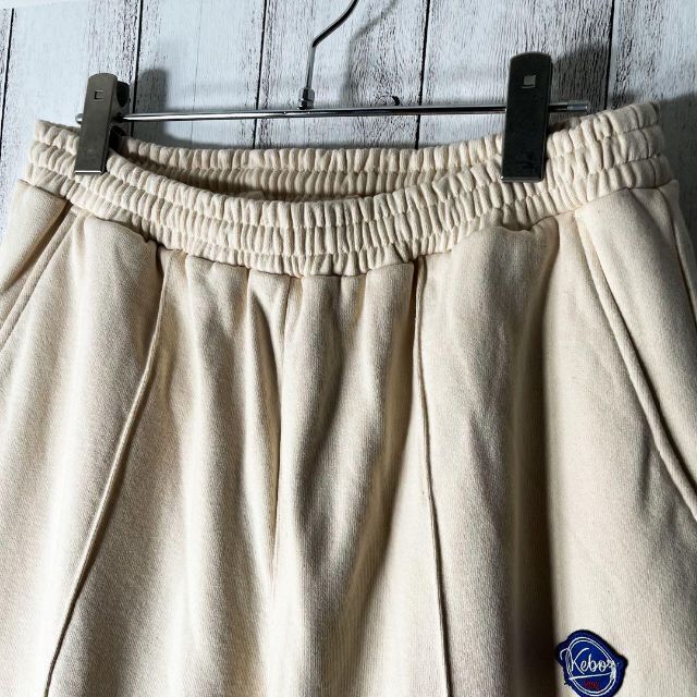 極美品 L】ケボズ keboz 刺繍ロゴ スウェット パンツ ストレート