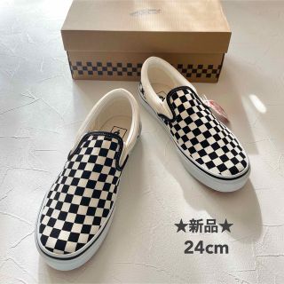 ヴァンズ(VANS)の【新品】ヴァンズ スニーカー スリッポン チェッカー VANS V98CLA(スニーカー)