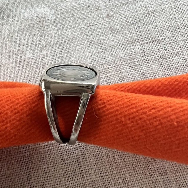 Hermes - エルメス セリエ コロゾ シェル シルバー リング 指輪 HERMES