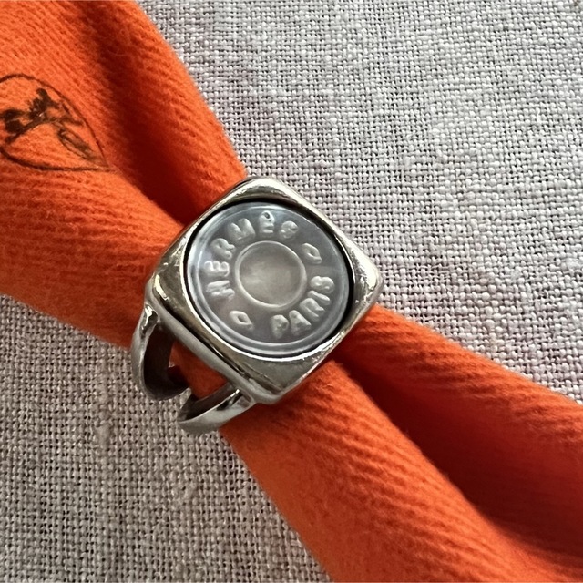 HERMES エルメス セリエ コロゾ リング シルバー 50号