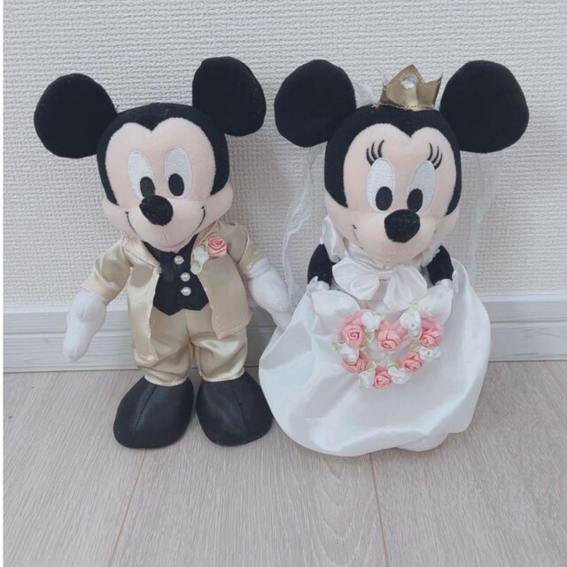 前撮り⭐ディズニー⭐ぬいぐるみ⭐ミッキー⭐結婚式 エンタメ/ホビーのおもちゃ/ぬいぐるみ(ぬいぐるみ)の商品写真