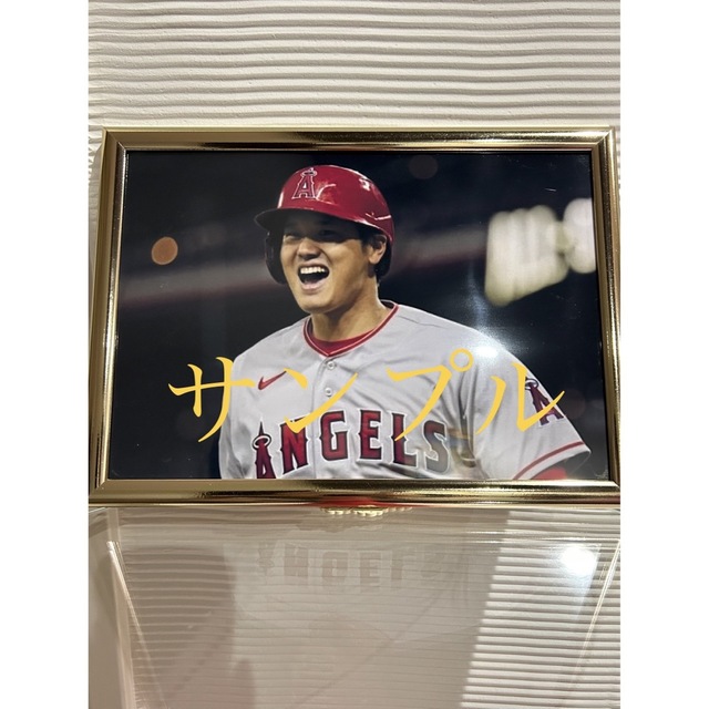 大谷翔平 直筆サインフォト 写真 MLB エンゼルス A4サイズ-