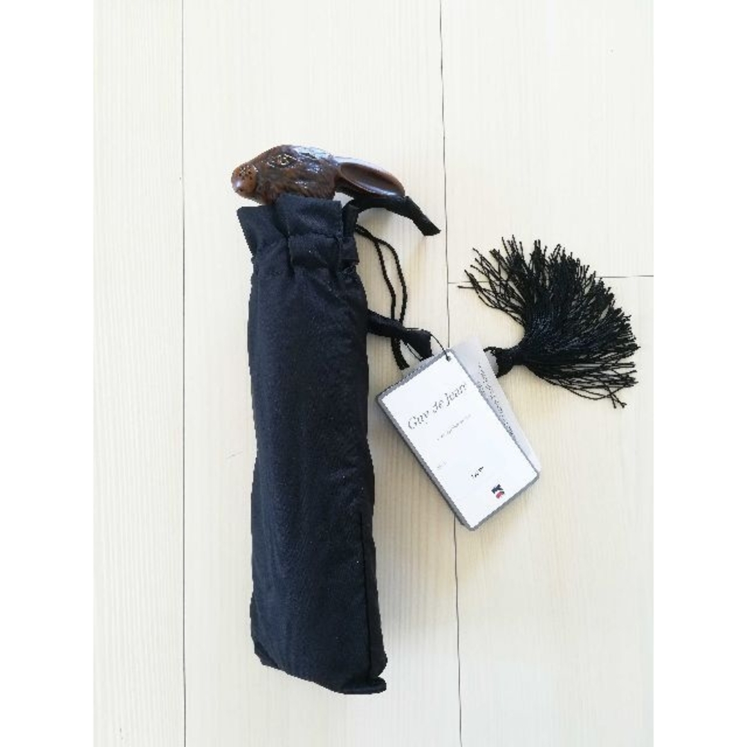 Guy de jean 折り畳み傘 雨/日傘兼用：うさぎ（ブラック） レディースのファッション小物(傘)の商品写真