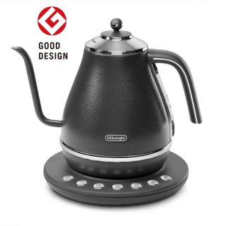 デロンギ(DeLonghi)のDeLonghi アイコナ 温度調節電気ケトル KBOE1230J-GY(電気ケトル)