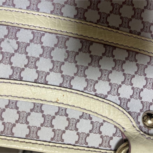 色移り有り セリーヌ CELINE ブギー トートバッグ パープル マカダム柄