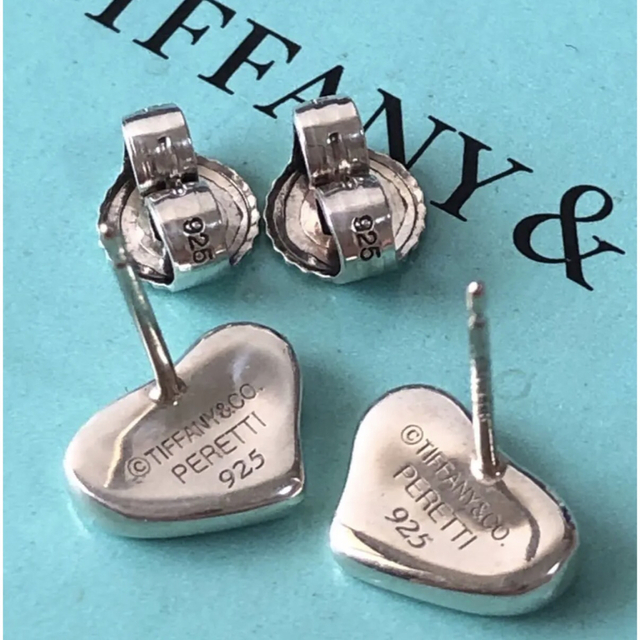 美品 Tiffanyティファニーフルハートピアス エルサペレッティ SV925