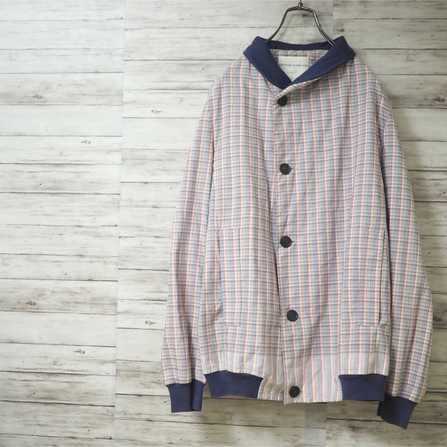 STEPHAN SCHNEIDER - STEPHAN SCHNEIDER 12SS ショールカラー チェック