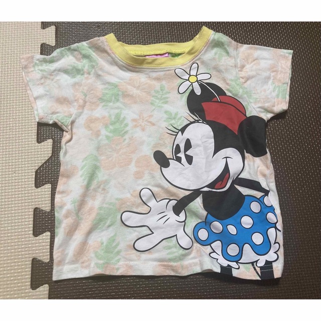 Disney(ディズニー)のミニーマウス 半袖Tシャツ パンツ セットアップ  女の子 90cm キッズ/ベビー/マタニティのキッズ服女の子用(90cm~)(Tシャツ/カットソー)の商品写真