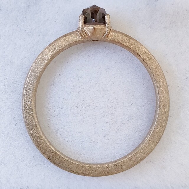 ENUOVE イノーヴェ ローズカット スモーキークォーツ リング K18BG レディースのアクセサリー(リング(指輪))の商品写真