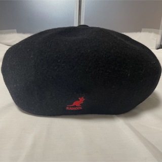 カンゴール(KANGOL)のカンゴール　ベレー帽　ブラック　正規品(ハンチング/ベレー帽)
