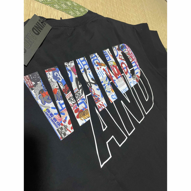 ウィンダンシー　黒半袖Tシャツ　Lサイズ　WINDANDSEA 新品ウィンダンシー