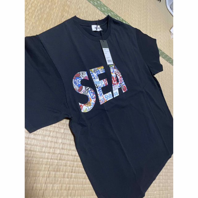 ウィンダンシー　黒半袖Tシャツ　Lサイズ　WINDANDSEA 新品