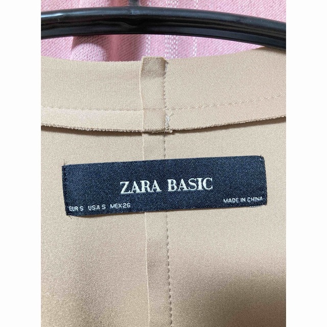 ZARA(ザラ)の【美品❣️】ZARA ザラ　ベロア　カーディガン　　ノーカラージャケット　S レディースのジャケット/アウター(ノーカラージャケット)の商品写真