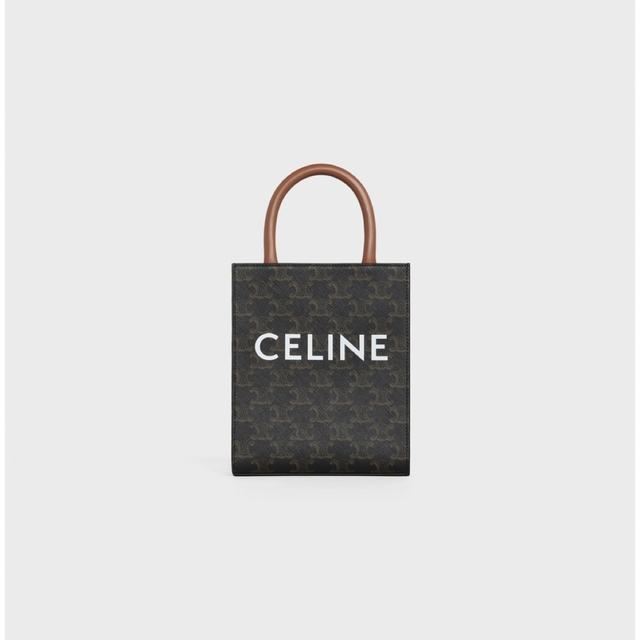 新品 CELINE セリーヌ トリオンフ カバ ミニ ショルダーバッグ タン