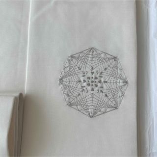 Peach様向け 名古屋帯 塩瀬 五泉 銀刺繍 白地 成謙 色無地 小紋 紬の