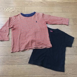 ラルフローレン(Ralph Lauren)の男の子　ラルフローレン　100 長袖シャツ　と　リーバイス　半袖シャツ　2枚組(Tシャツ/カットソー)