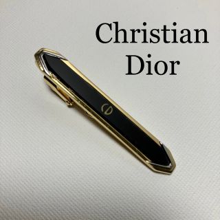 クリスチャンディオール(Christian Dior)の《美品》Christian Dior ネクタイピン ディオール 黒×ゴールド(ネクタイピン)